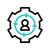 Icono de estrategia personalizada de marketing digital